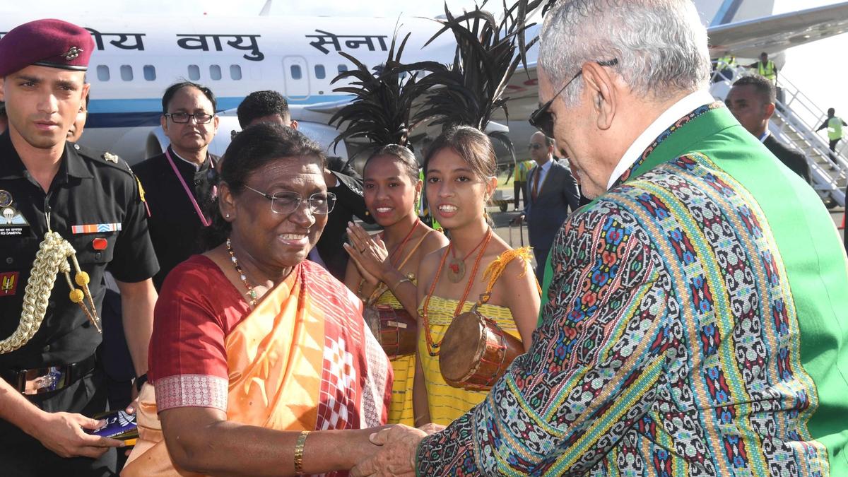 President Murmu arrives in Timor-Leste to boost bilateral ties