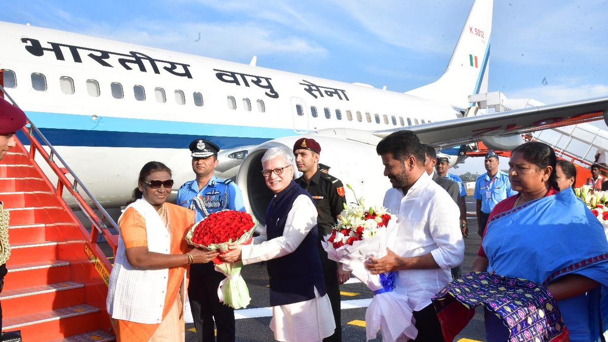 President Droupadi Murmu arrives in Hyderabad for Southern Sojourn