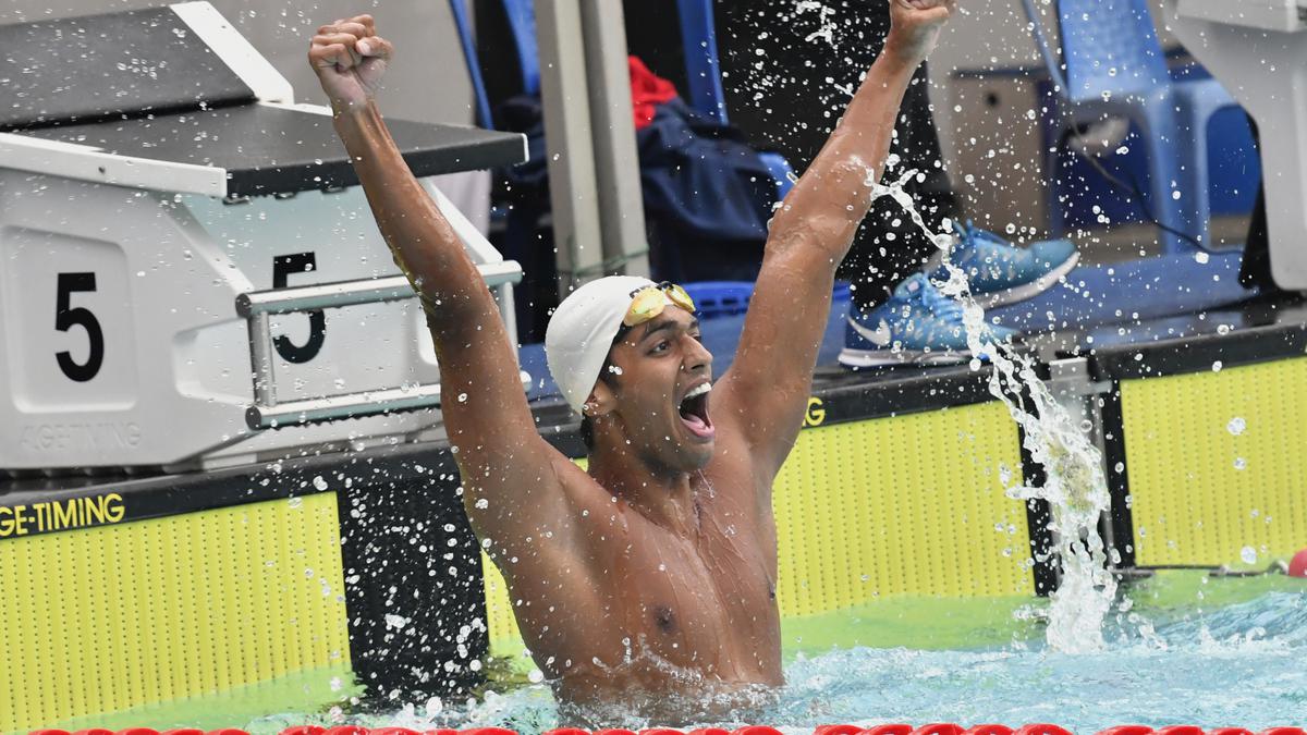 Srihari Nataraj finishes 7th in 100m backstroke