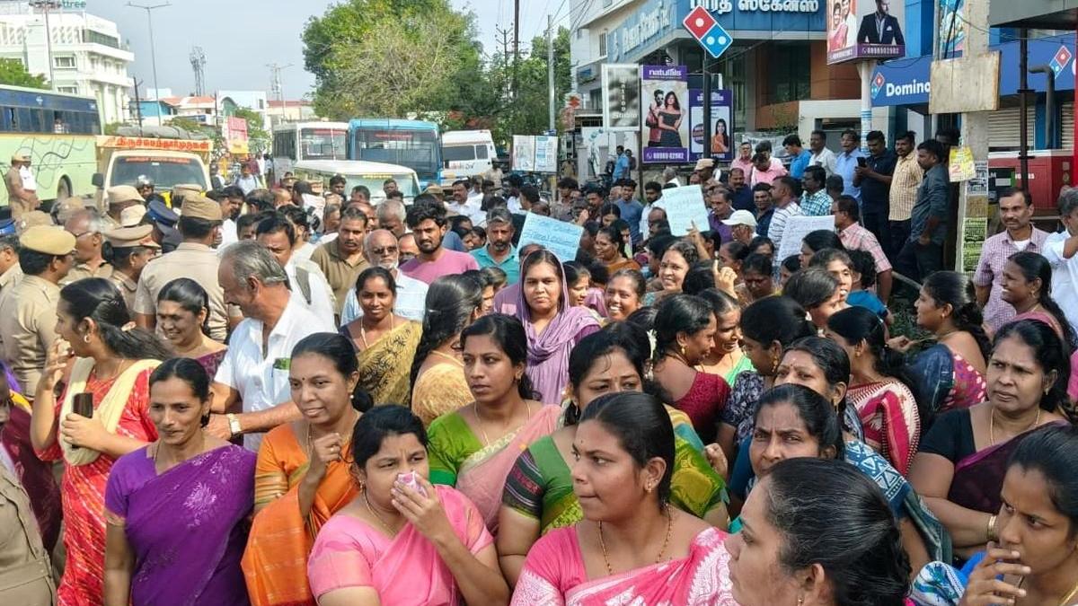 Residents demand re-laying of damaged roads