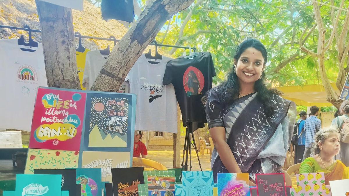 This Chennai artist paints with the Tamil alphabet