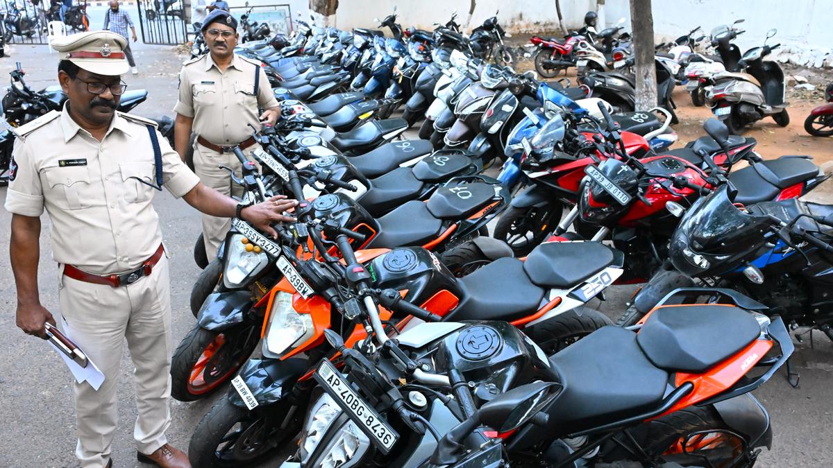 38 bikes including high-end ones seized, racers booked in Visakhapatnam