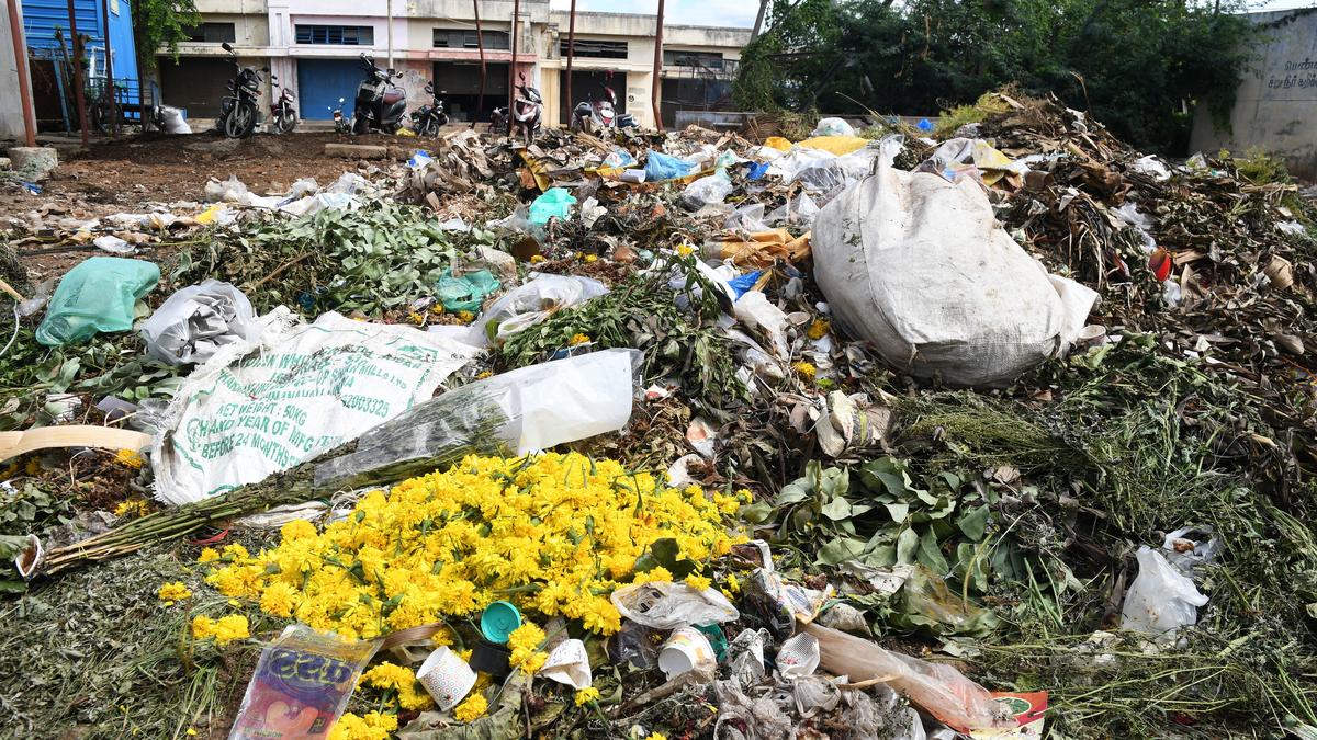 Plans afoot to ensure better disposal of garbage at flower market The Hindu