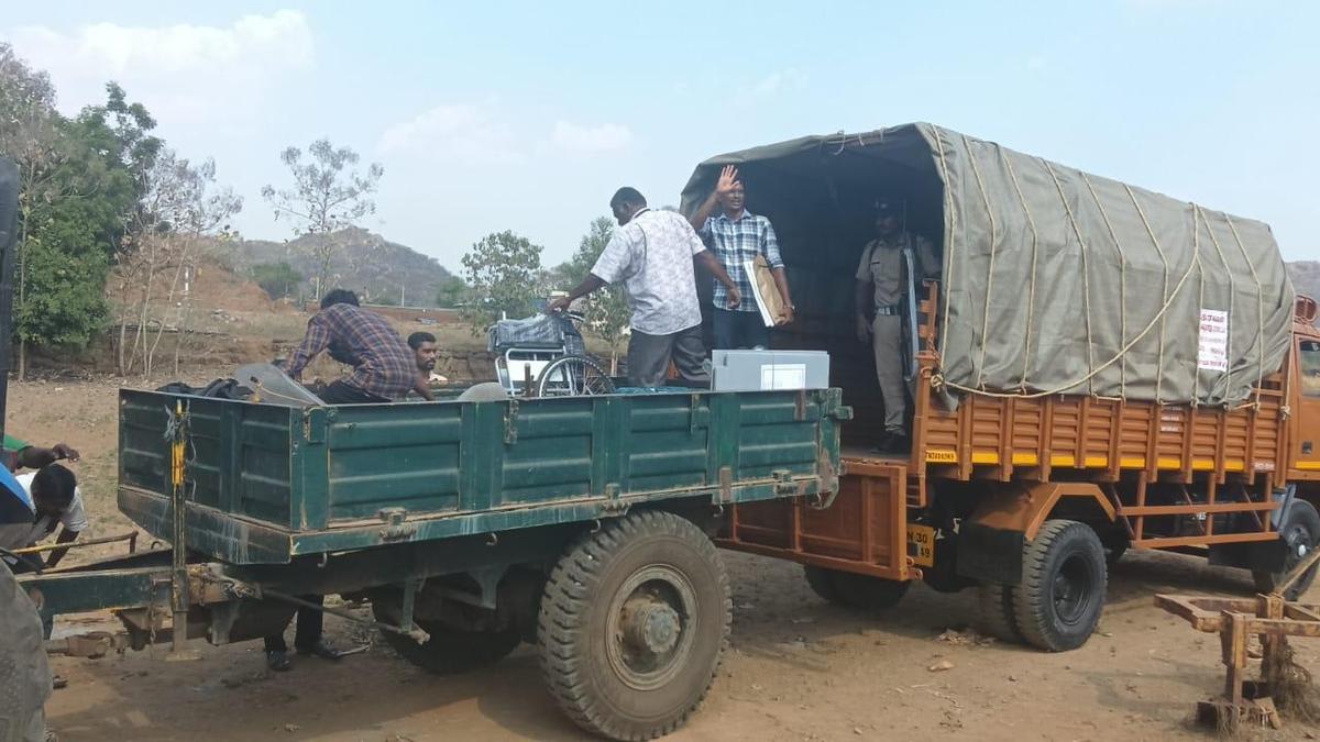 Poll materials reach remote booths in Erode district