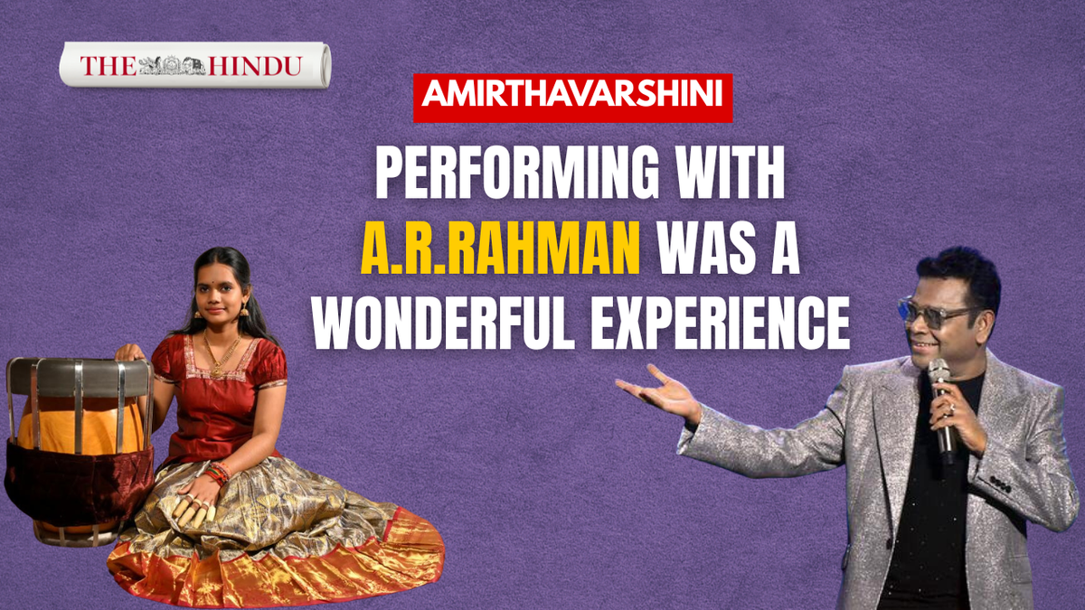 Watch: Thavil artiste Amirthavarshini: Performing with A.R. Rahman was a wonderful experience