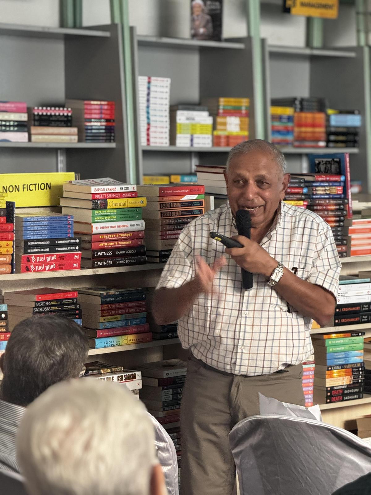 Squadron Leader Pushp Vaid at the inaugural edition of Valiant Veterans in Bengaluru 