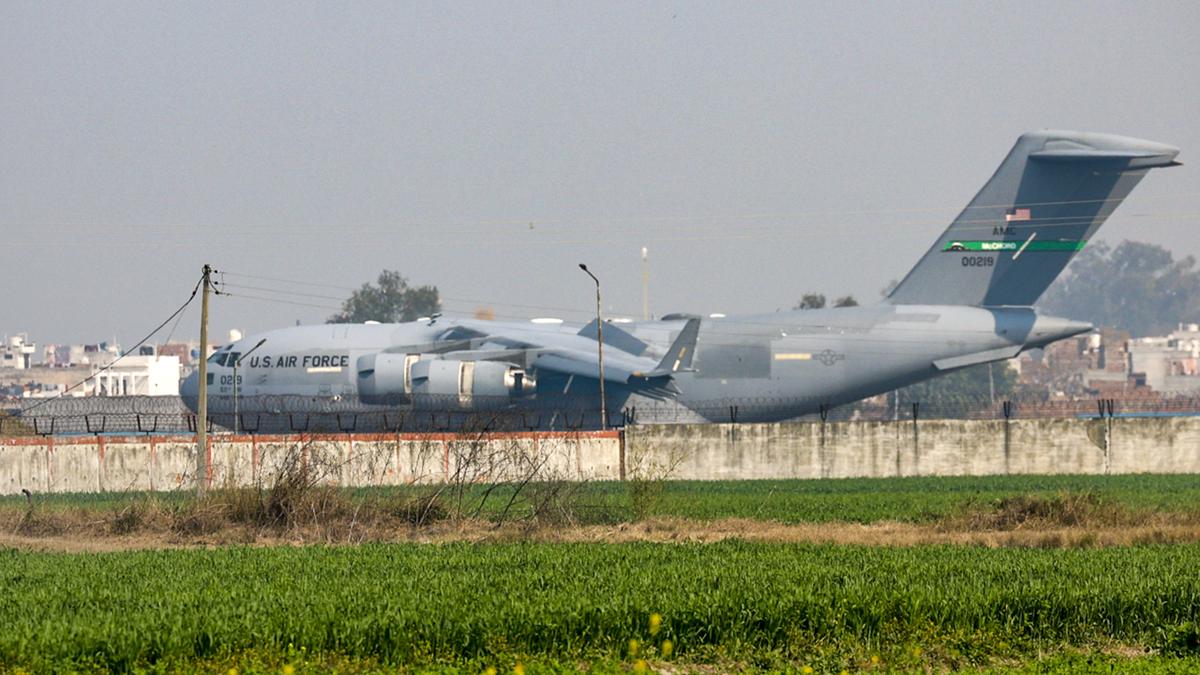 US military plane carrying deported illegal Indian immigrants lands in Amritsar