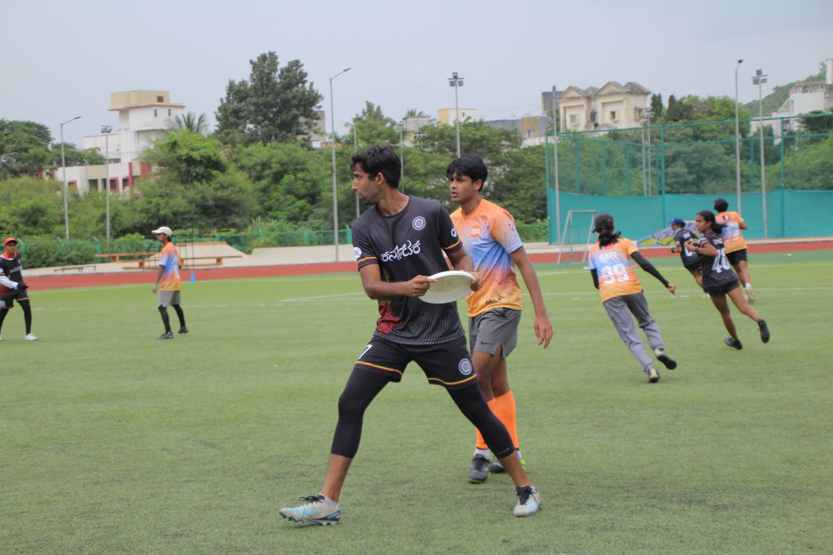 Players enjoying a game of Ultimate Frisbee