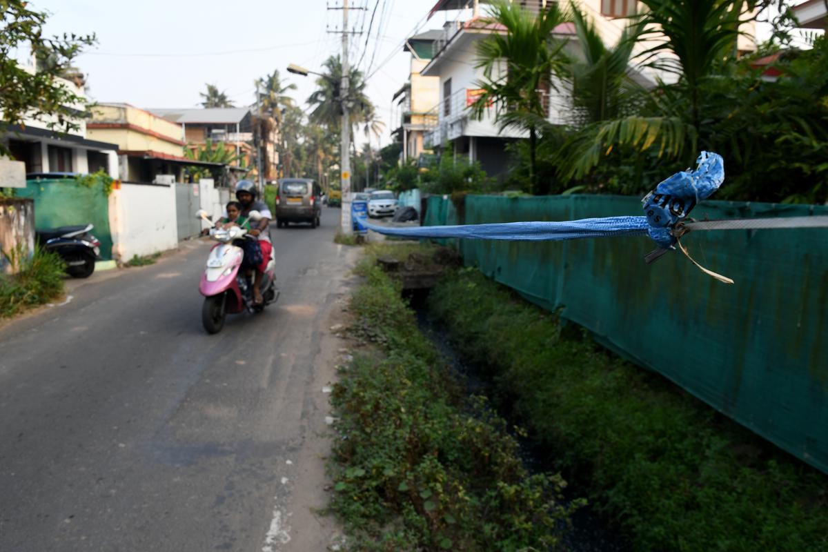 Civic agencies have not covered or barricaded the open drain on Paradise Road near Vyttila Janatha Junction even after incidents of children, pedestrians falling into drains being reported. 