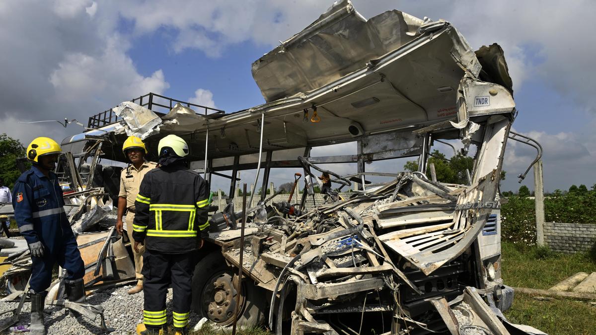 Telangana Human Rights Commission takes suo motu cognizance of Chevella lorry-bus accident; seeks action taken reports