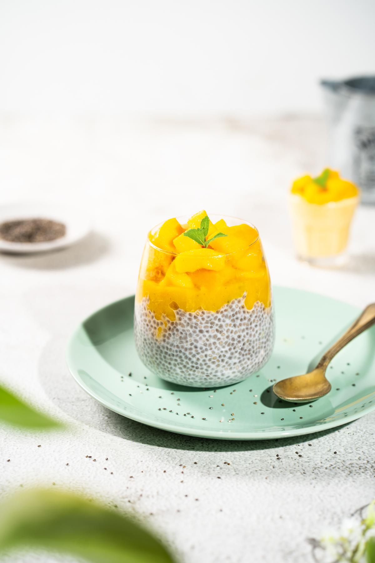 Mango chia pudding Mango chia pudding