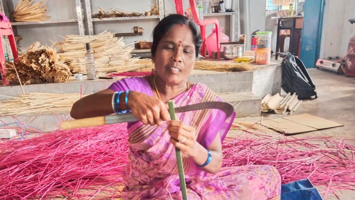 Karnataka women collective makes bamboo lanterns fairylights for Christmas to light up homes