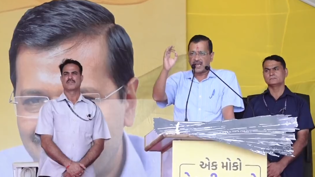 Gujarat Assembly elections | Kejriwal promises schools in each village, Narmada water in Kutch