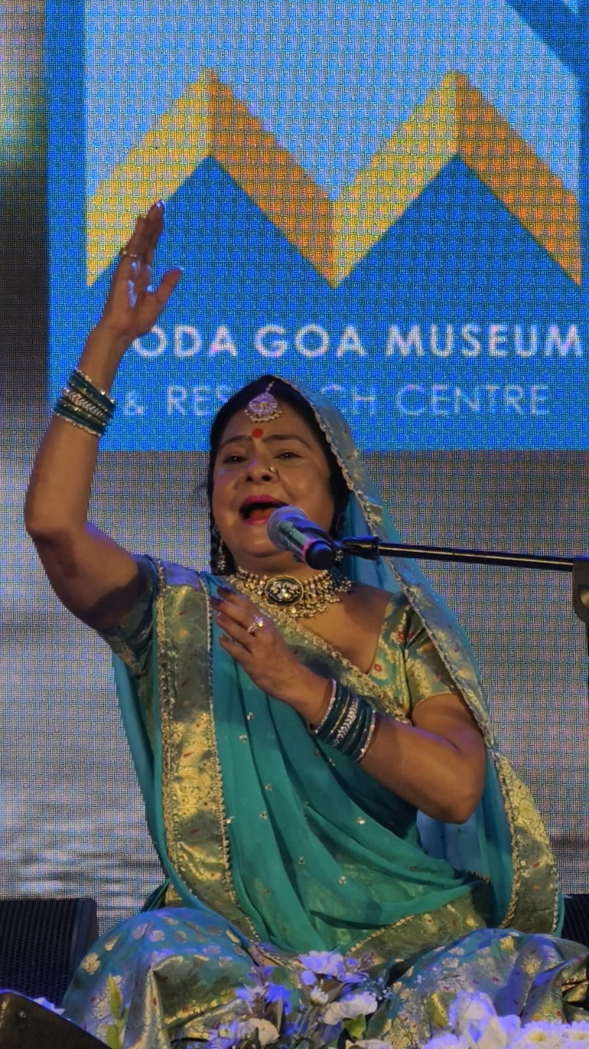 Folk queen Malini Awasthi brought the house down with her robust singing Folk queen Malini Awasthi brought the house down with her robust singing
