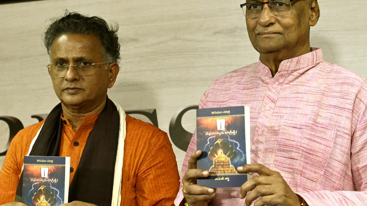 M.V.R. Sastry’s book on history of Tirumala temple launched in Tirupati