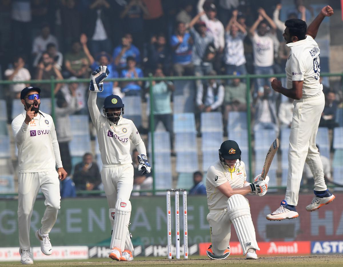 Nailed: Ashwin triggered a collapse early in the morning session by dealing vital blows. 