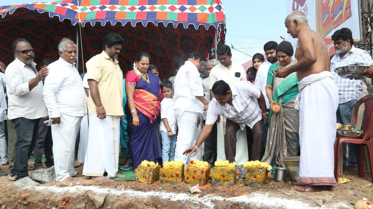 Bhumi Puja for statues for Tamil Nadu’s 18th Century Marudhu Brothers in Chittoor
