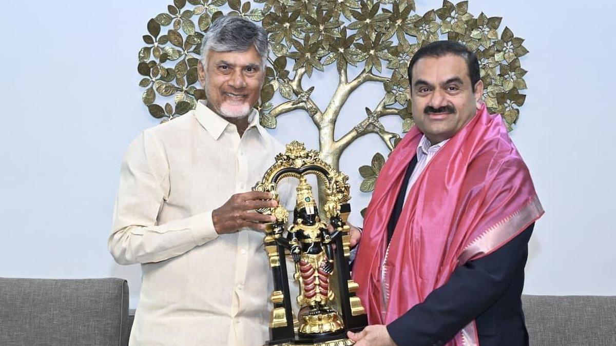 Gautam Adani meets Andhra Pradesh CM Chandrababu Naidu