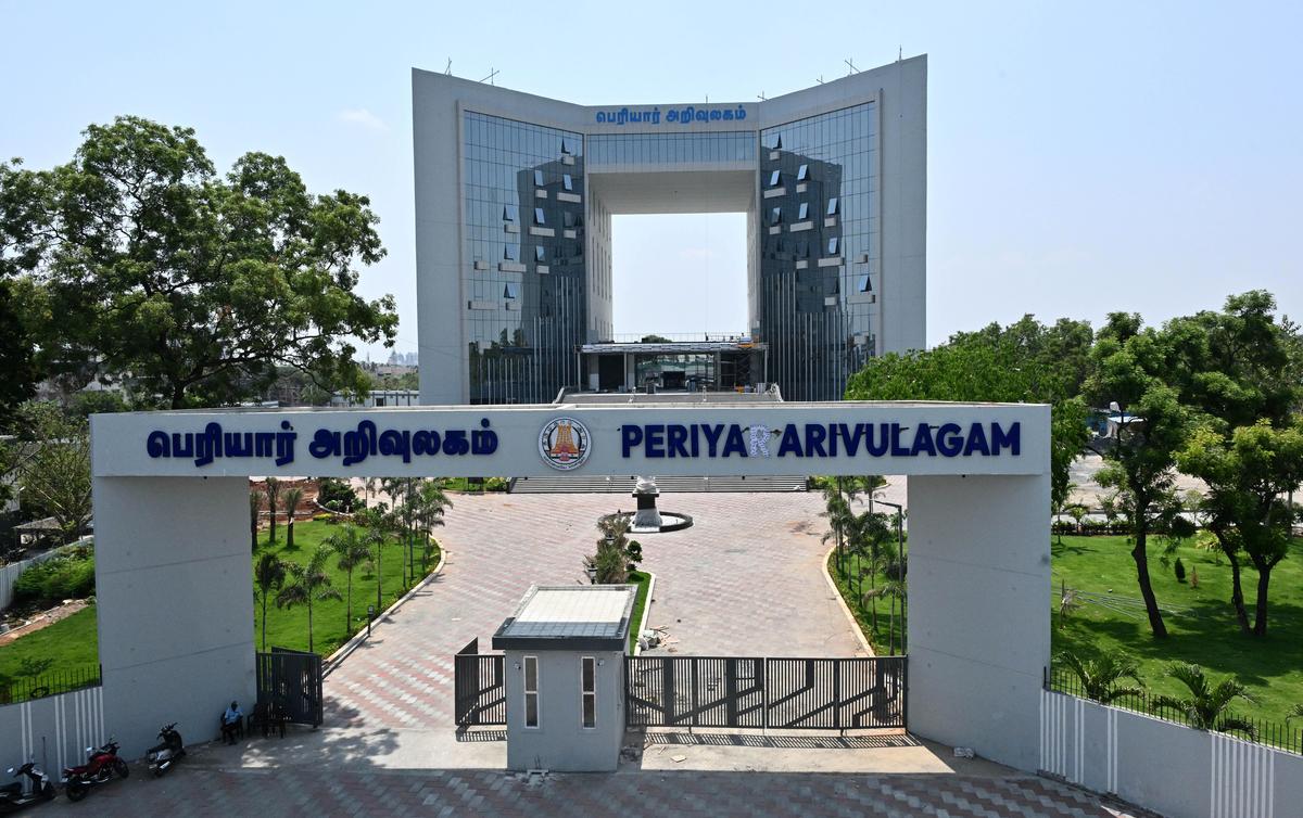 thehindu.com - The Hindu Bureau - ₹300-crore Periyar Arivulagam in final stage of construction in Coimbatore