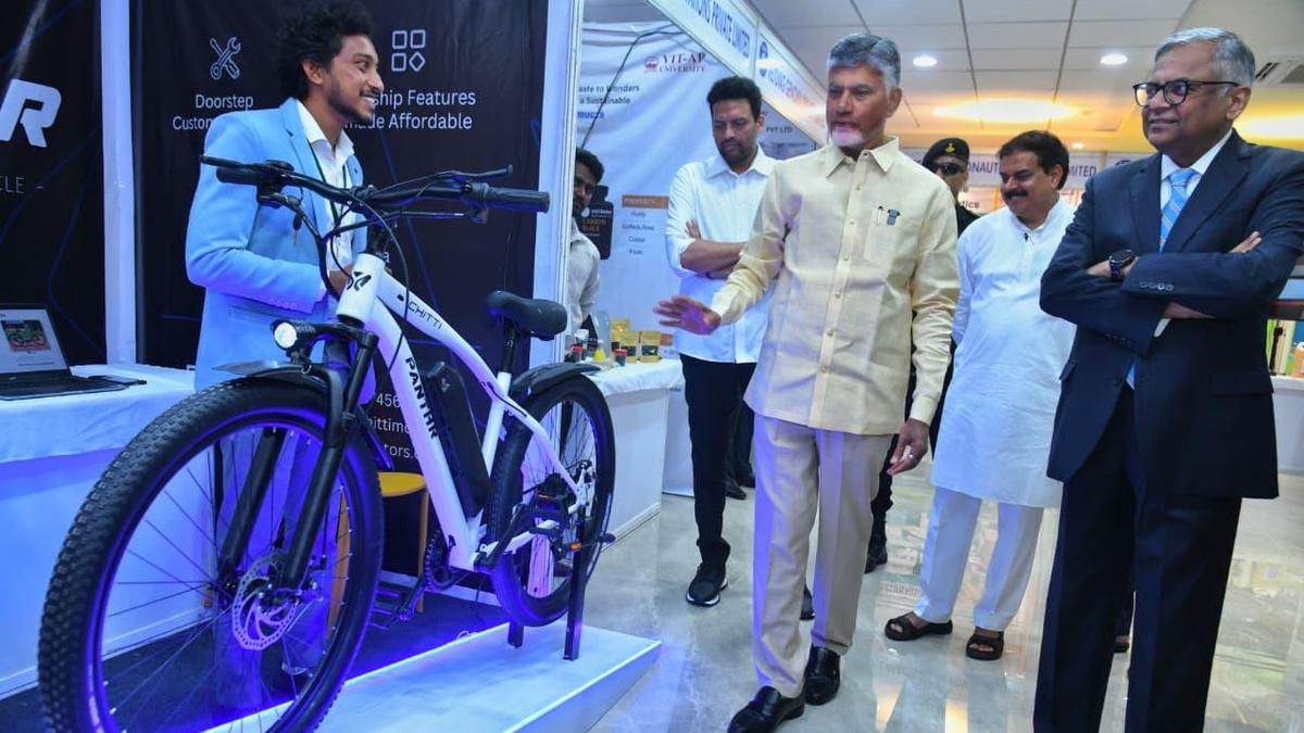 Andhra Pradesh Chief Minister Chandrababu Naidu inaugurates Ratan Tata Innovation Hub and its five regional centres