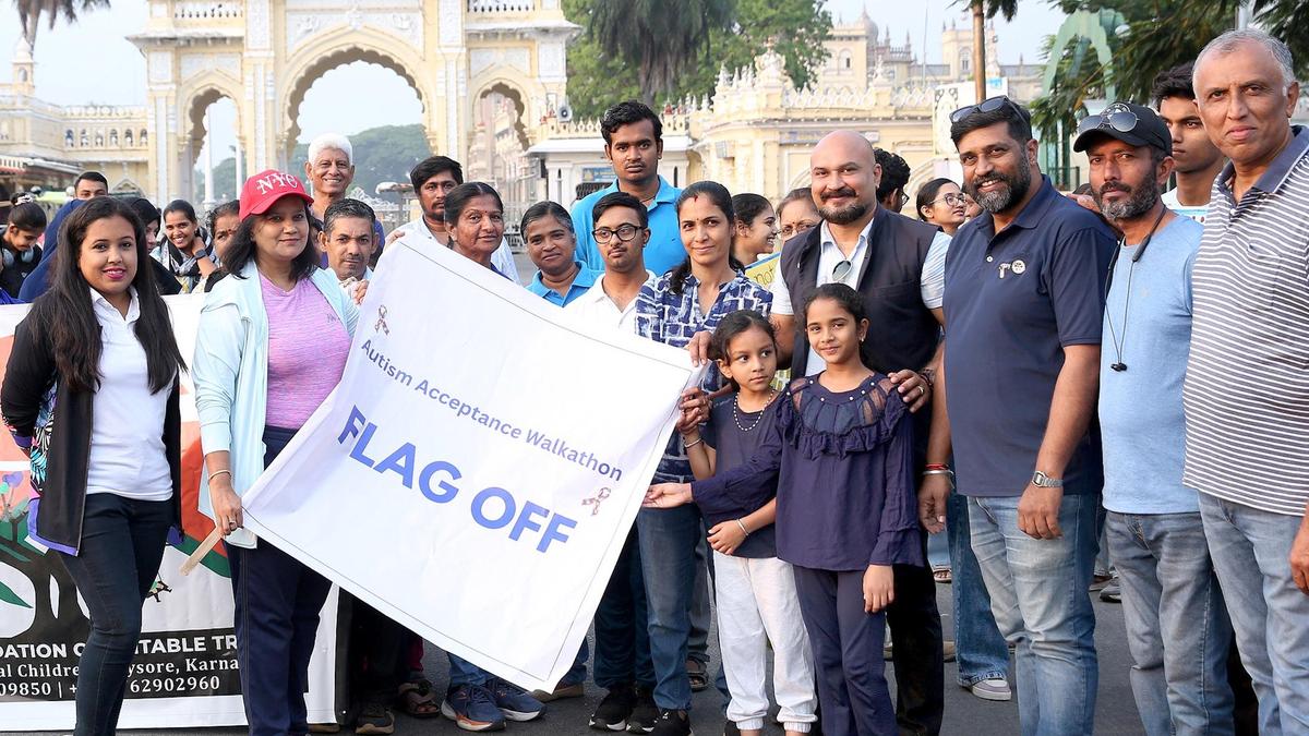 Autism awareness walkathon held in Mysuru