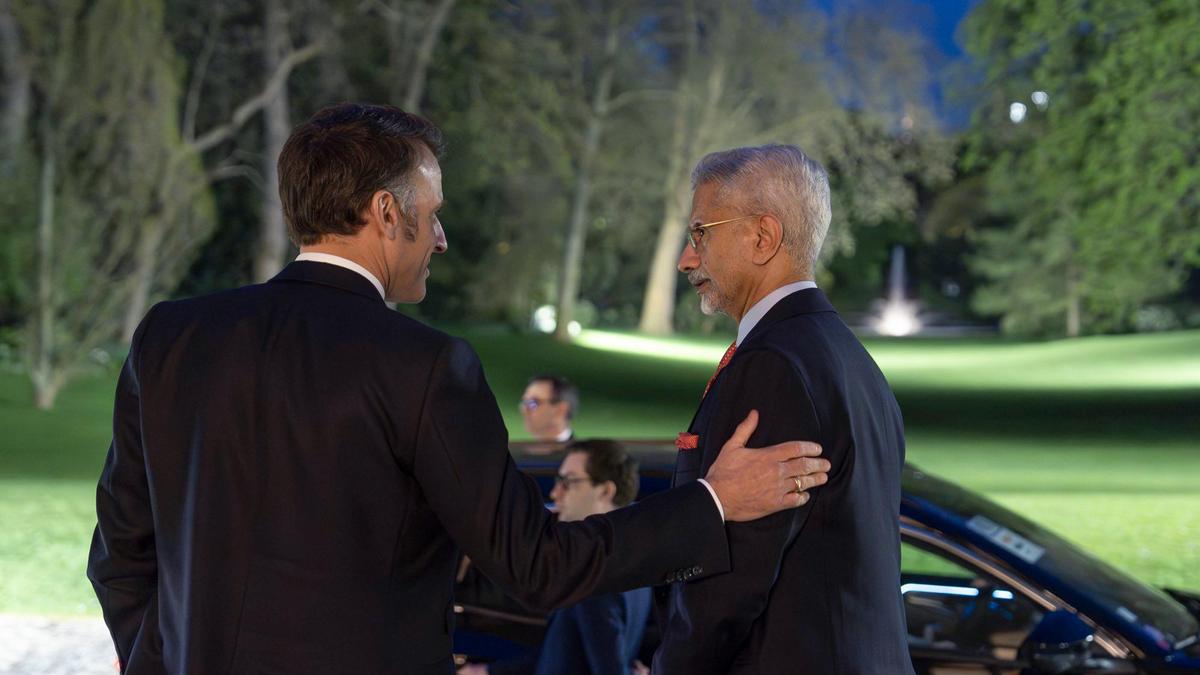 Jaishankar meets French President Macron on sidelines of G7 Summit