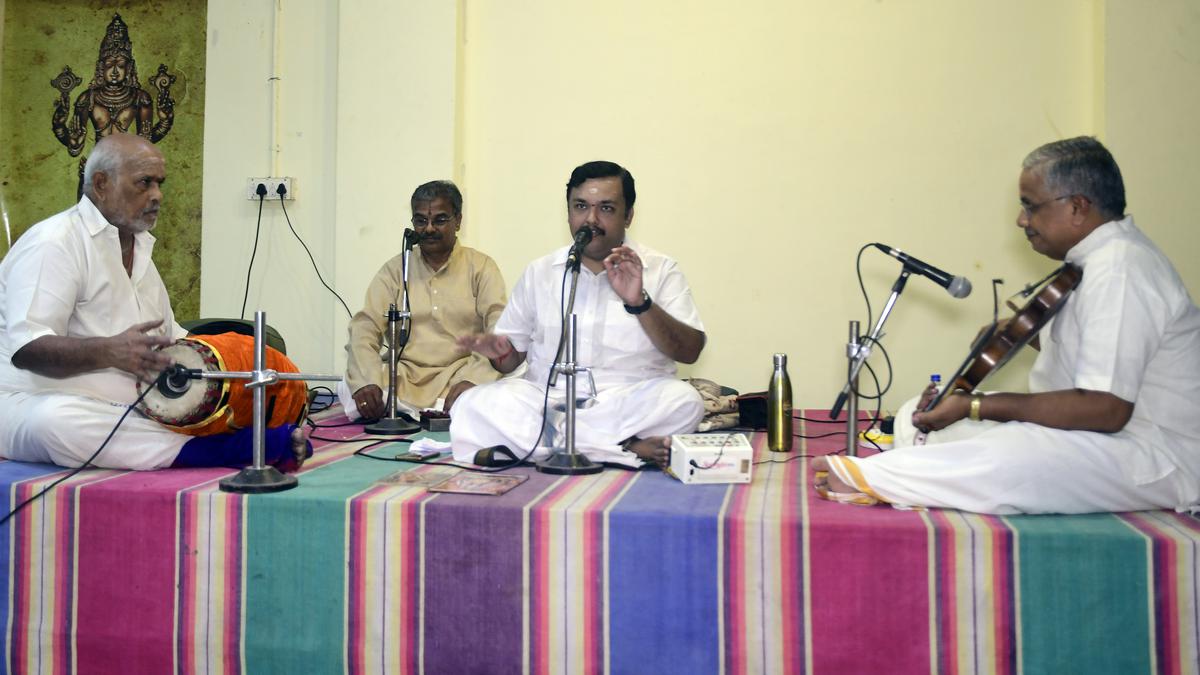 Young Carnatic vocalist Kashyap Mahesh impresses with his voice and presentation