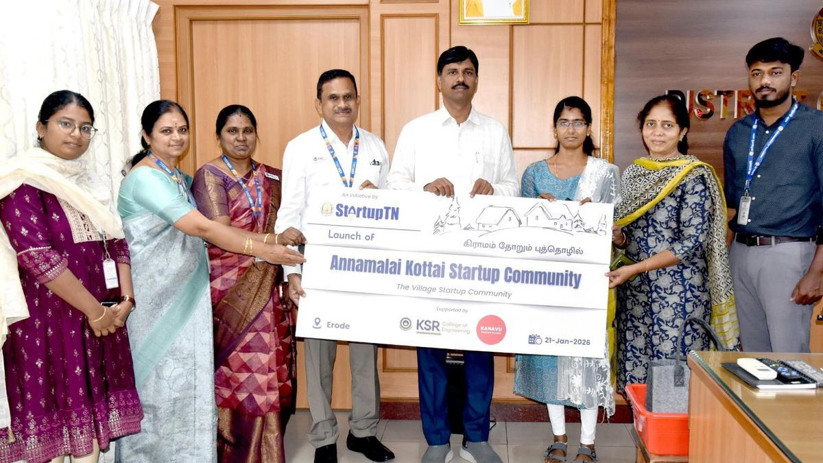 Startup communities launched at two villages in Erode district