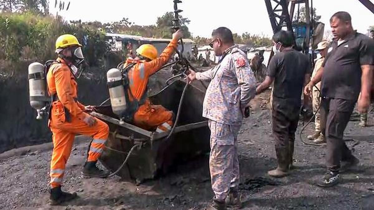 Meghalaya coal mine blast: Search on for missing people at the site