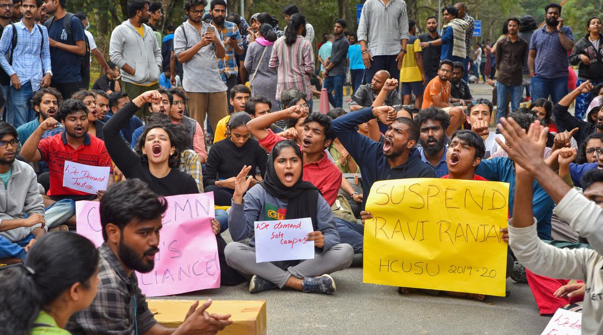 Protests at UoH, professor suspended over allegations of sexual harassment 