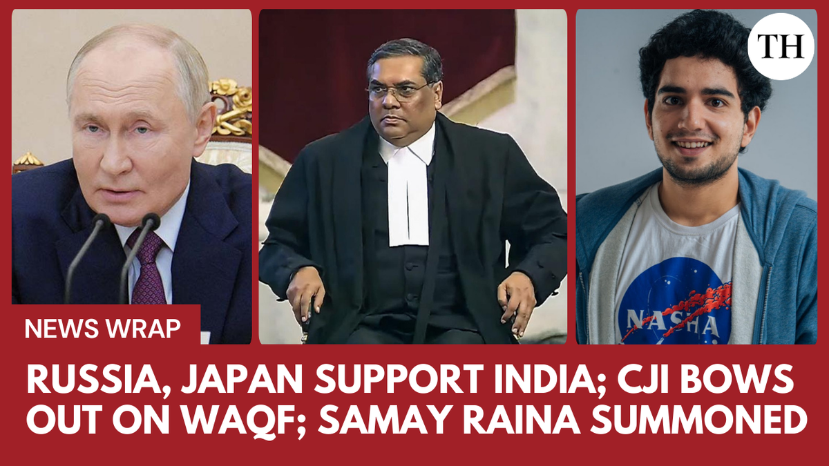 Watch: Russia, Japan support India; CJI bows out on Waqf; Samay Raina summoned