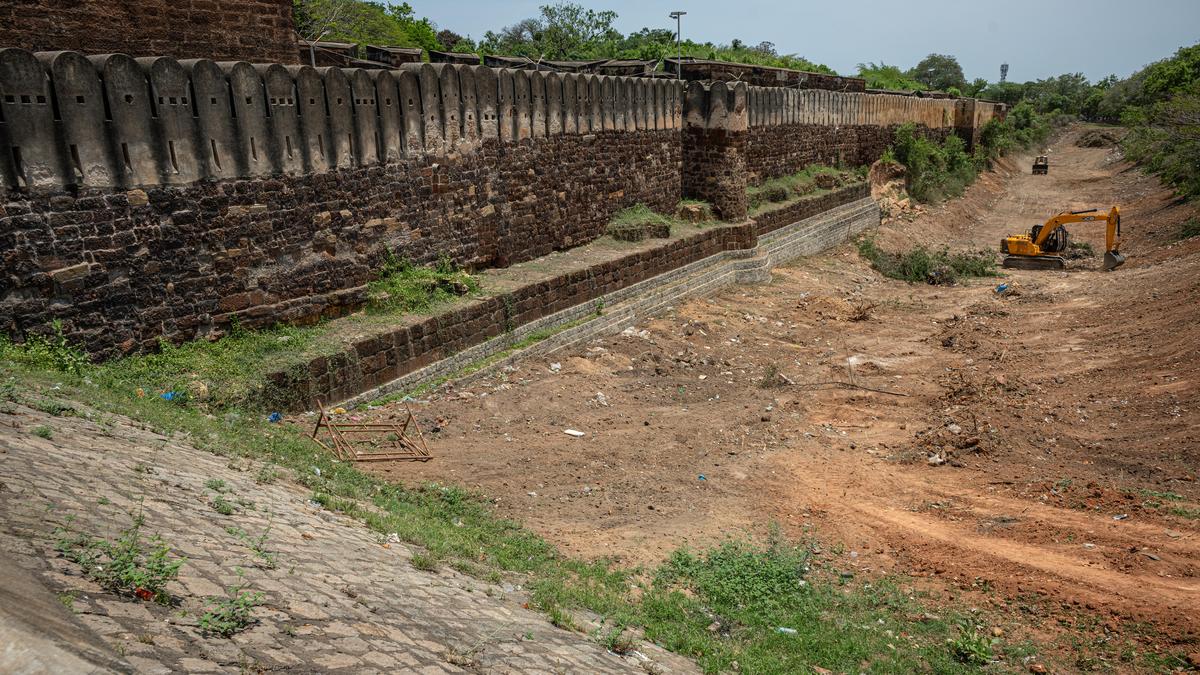 MP inspects drive to clear wild growth on Big Temple moat