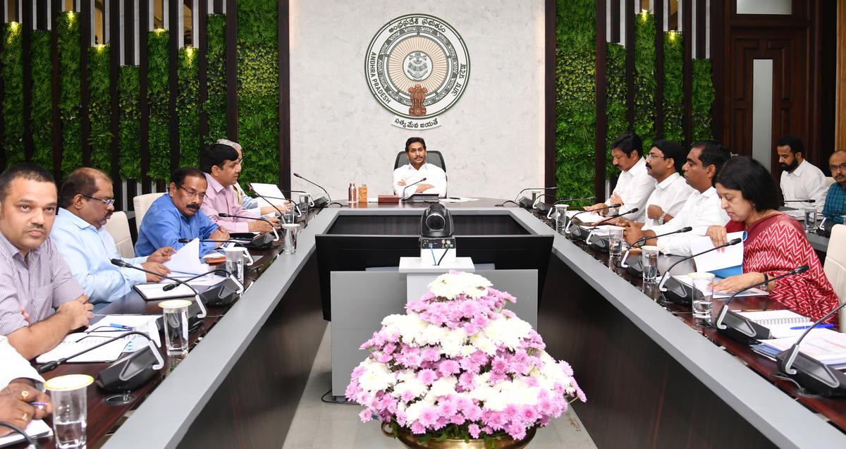 CM tells officials to focus on early completion of infra works in Jagananna housing colonies in Andhra Pradesh