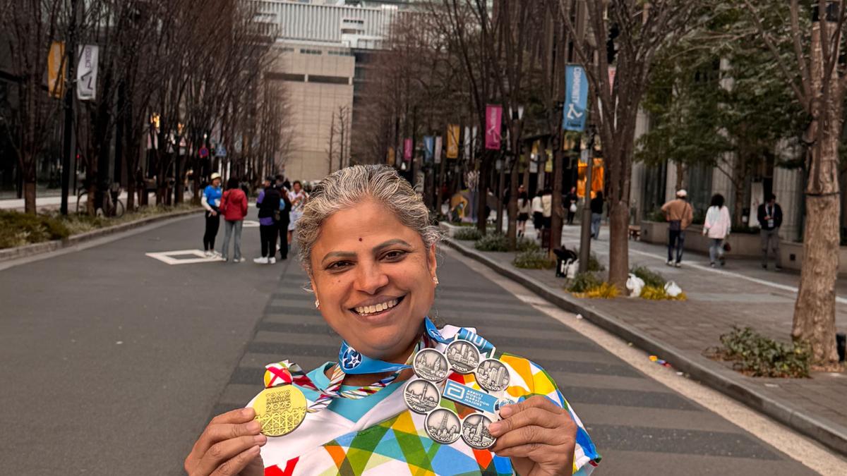 BRS leader Gandra Jyothi completes all six world major marathons