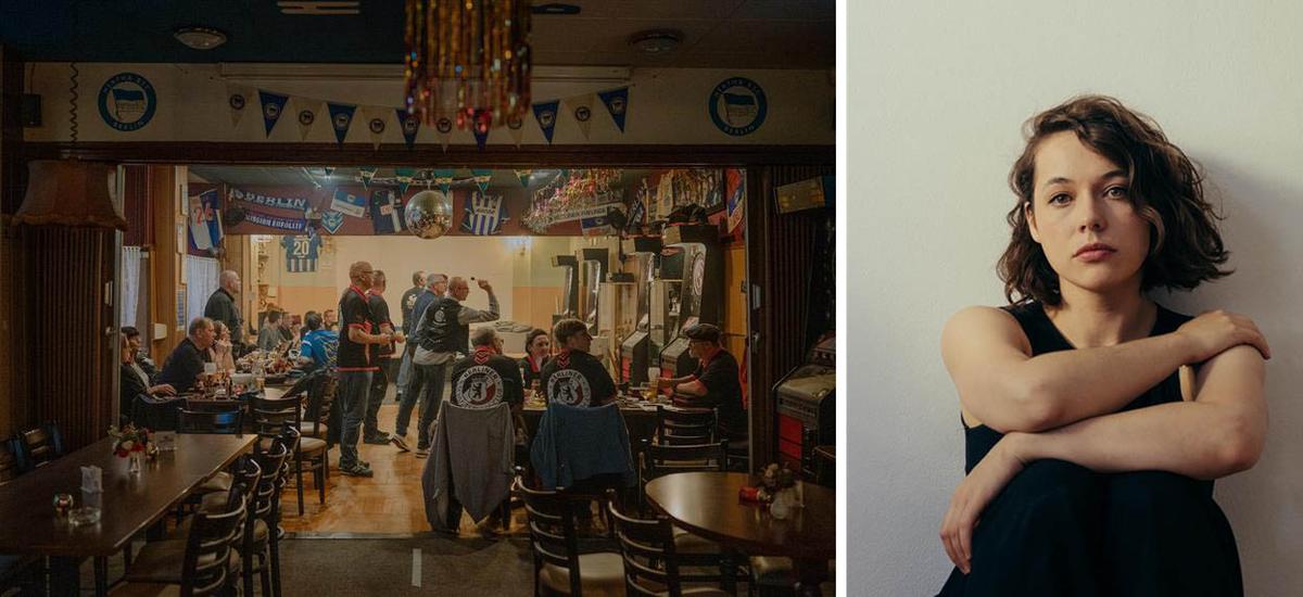 बर्लिन में एक पब जहां मेहमान डार्ट्स के खेल में शामिल होते हैं; अलियोना कार्दश 