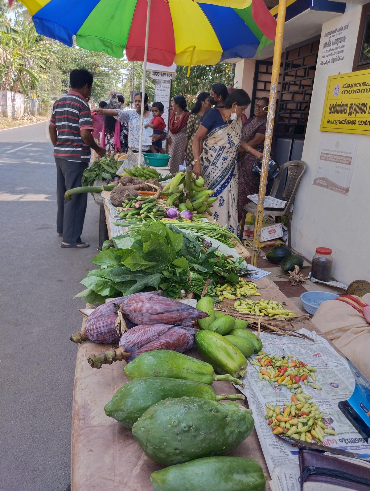 From the farmers' market at Cheruvayakkal near Srikarayam