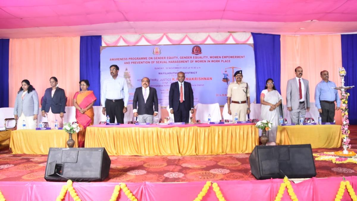 Awareness programme held on gender equity, equality, and women’s safety in Mayiladuthurai