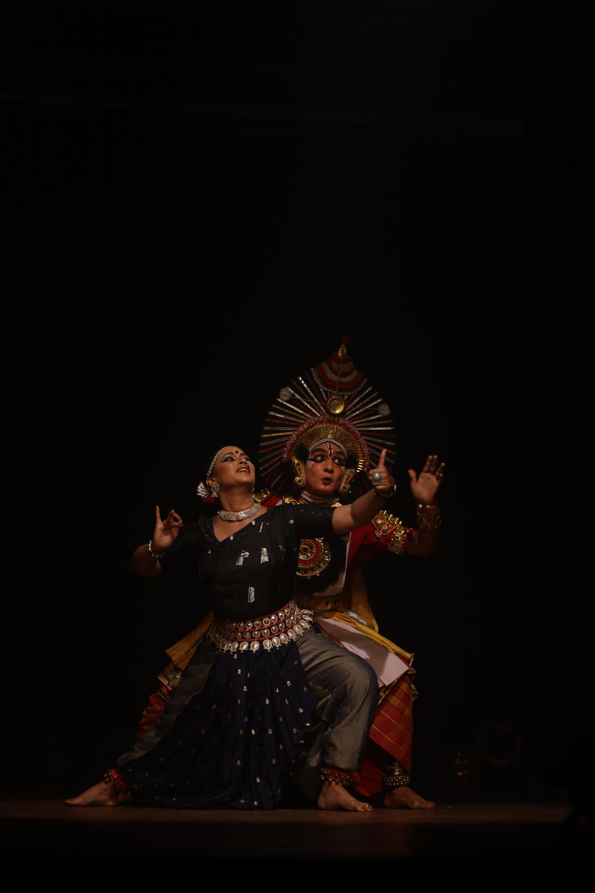 A scene from the first show of the play. A scene from the first show of the play.