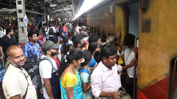 Visakhapatnam: Trains run to full capacity as Dasara festival ends; passengers seek augmentation of coaches