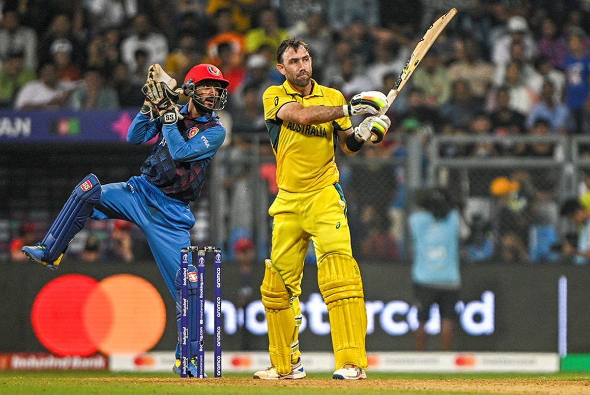 Glen Maxwell during ICC Cricket World Cup 2023 against Afghanistan at the Wankhede Stadium in Mumbai. File Glen Maxwell during ICC Cricket World Cup 2023 against Afghanistan at the Wankhede Stadium in Mumbai. File