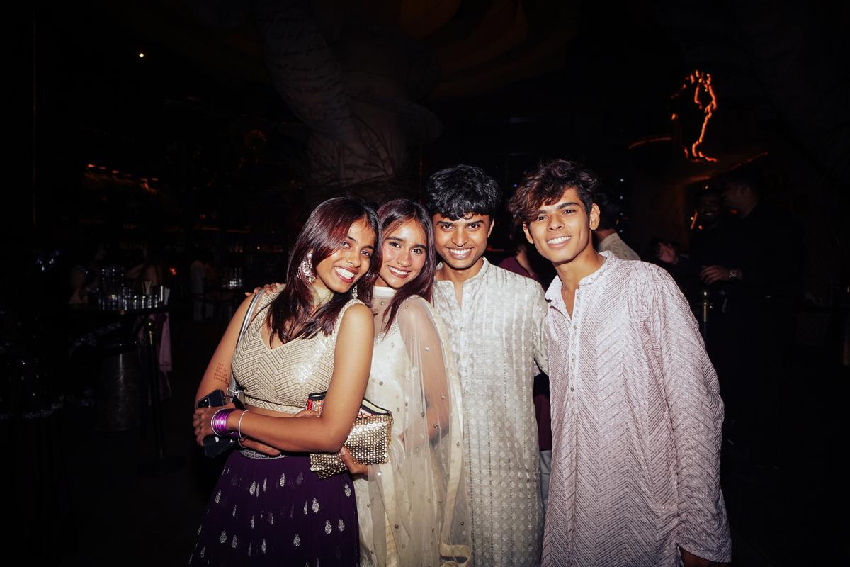 (L-R) Alisha Chouri, Nidhi Nair, Paras Chaudhari and Gaurav Joshi, founders of Mumbai-based Saddi Galli events company.