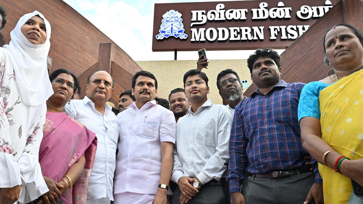 Minister Senthil Balaji inaugurates Modern Fish Market in Coimbatore