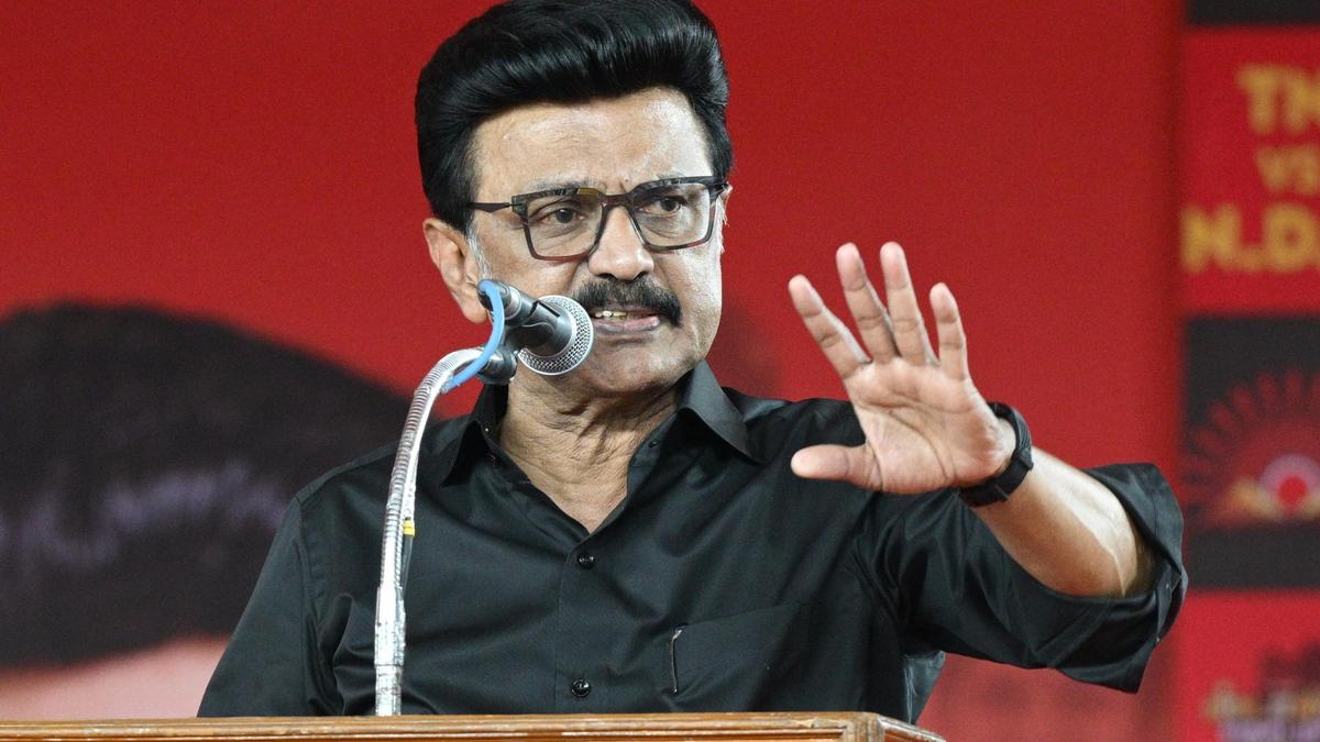 TVK government will fall one day, says M.K. Stalin