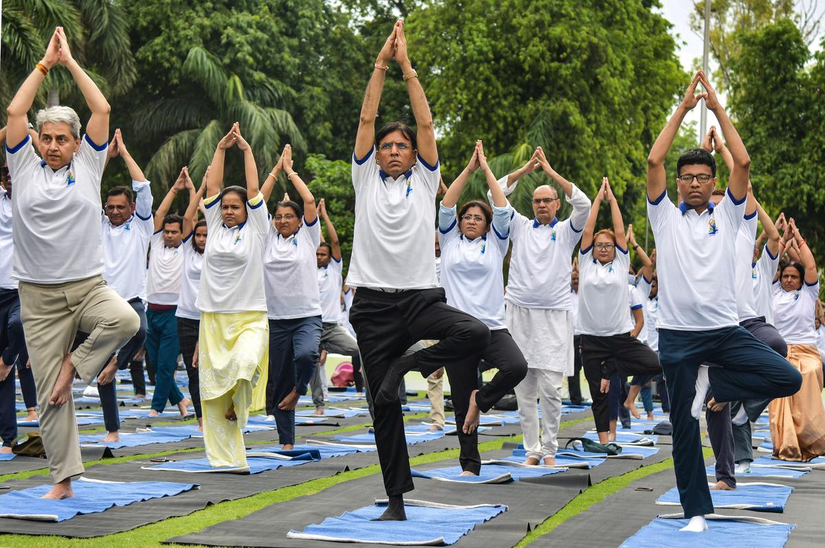 India launches â€˜Yoga storeâ€™ to celebrate International Day of  Yoga