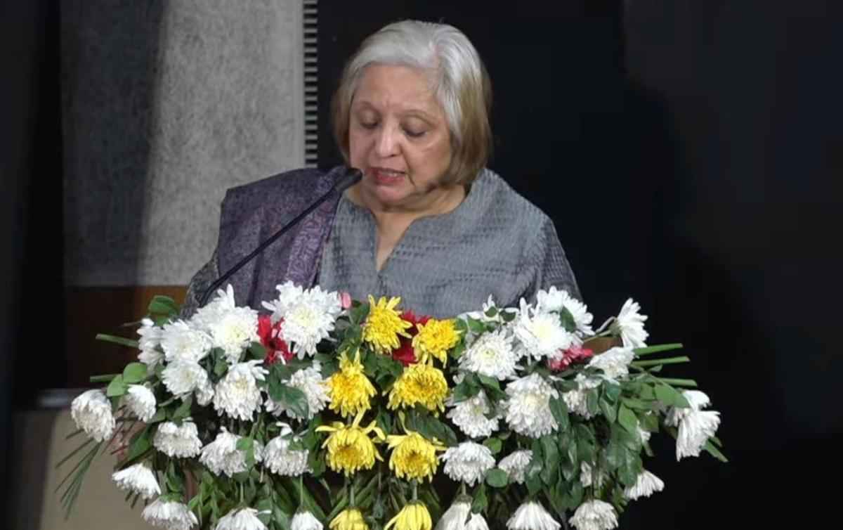 দ্য হিন্দু গ্রুপের পরিচালক, জেএনইউ ইভেন্টে ম্যালিনি পার্থসারথি। 