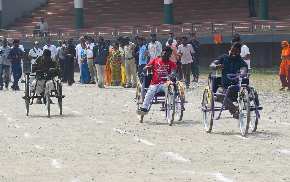 Specially abled take part in sports and games competitions at IGMC