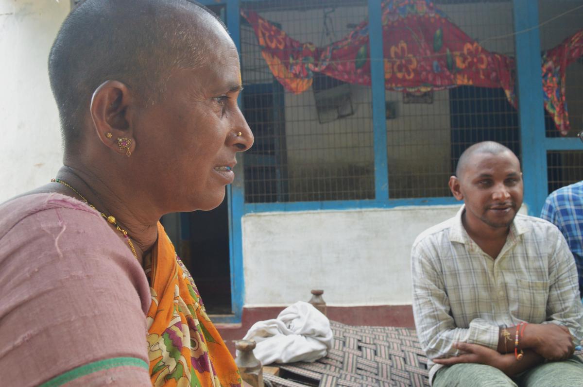   Perla Nukalamma and her visually impaired son Sattibabu.