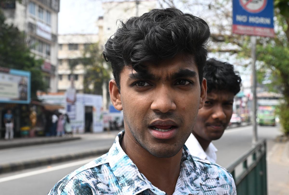 Ebin Raj, a student of St. Albert's College, Ernakulam.