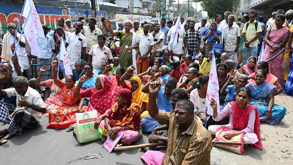 Differently abled stage road roko for increased monthly assistance, court arrest