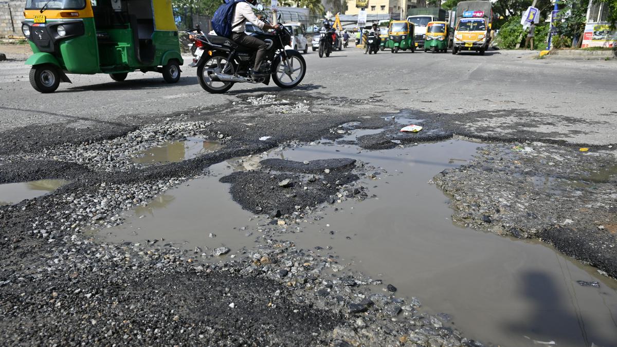 Rain exposes Bengaluru’s pothole problem yet again